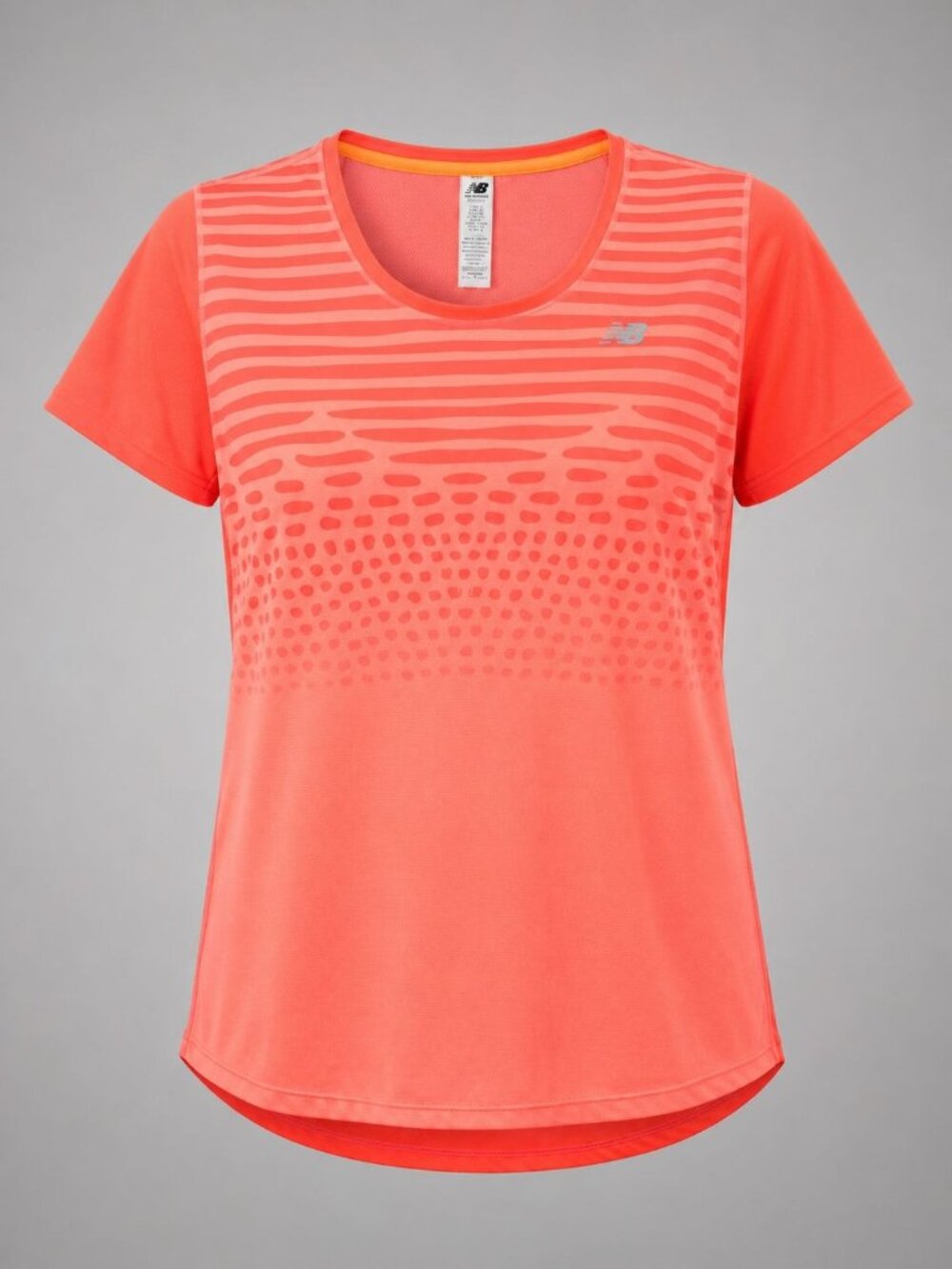 New Balance Womens Medium T-Shirt Coral Running Activewear Top